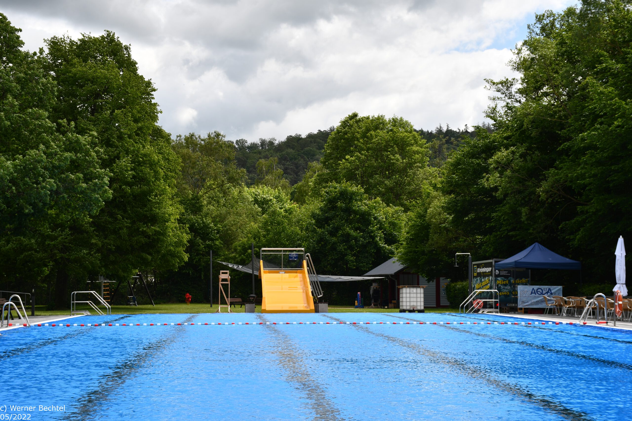 morgendliche Ruhe vor der Eröffnung