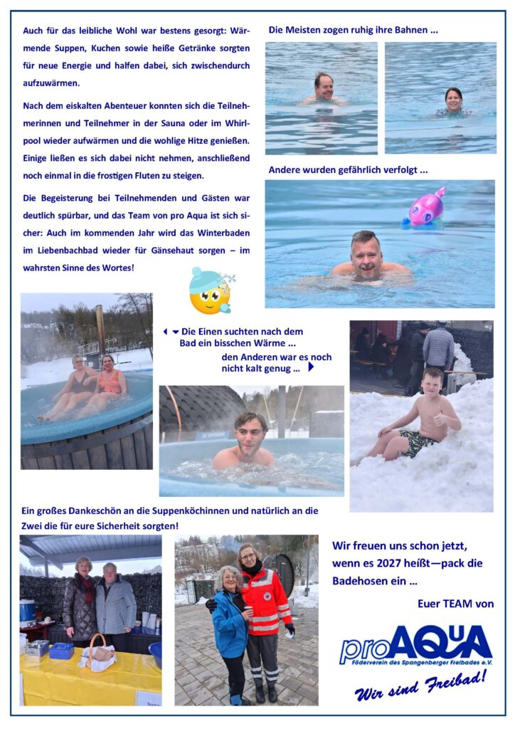Was zum Lesen: Winterschwimmen 2026